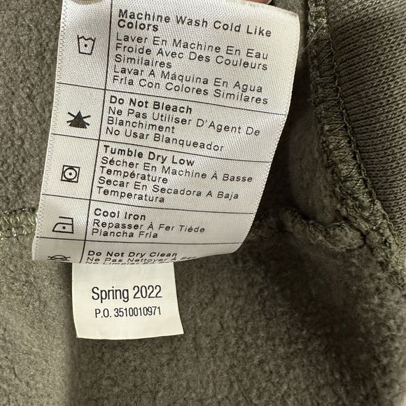 Carhartt Loose Fit Green Full Zip Hoodie Jacket Size Large - Picture 9 of 11